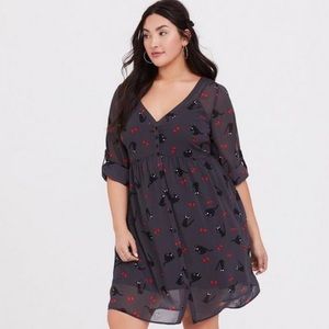 Torrid Kiki's Delivery Service Jiji & Bows Dress Size 1 EUC